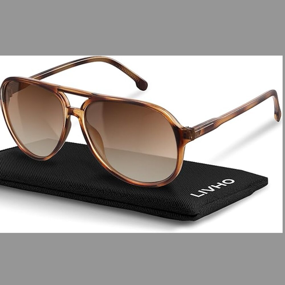 Brand New Polarized Aviator Sunglasses – Oversized Retro UV400 Shades